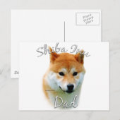 Shiba Inu Vater 2 Postkarte (Vorne/Hinten)