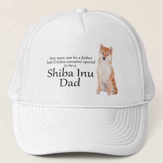 Shiba Inu Vater-Hut Truckerkappe (Vorderseite)