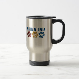 SHIBA INU Vater-Tatzen-Druck 1 Reisebecher