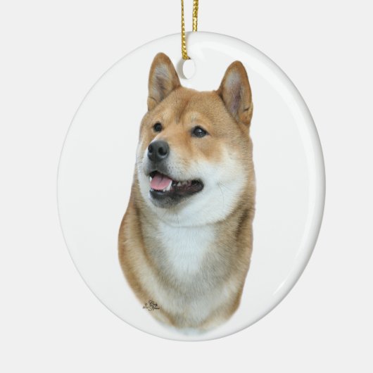 Shiba Inu Verzierung Keramikornament (Links)