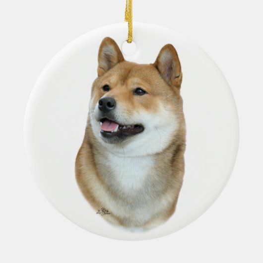 Shiba Inu Verzierung Keramikornament (Hinten)