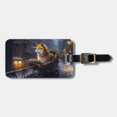 Shiba Inu Weihnachtsfeiertage Gepäckanhänger (Vorderseite horizontal)