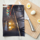 Shiba Inu Weihnachtsfeiertage Geschirrtuch (Viertel Falte)