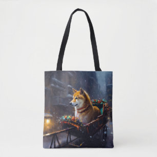Shiba Inu Weihnachtsfestzeit Tasche