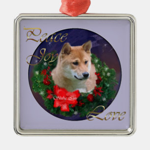 Shiba Inu Weihnachtsgeschenk-Verzierung Ornament Aus Metall