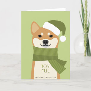 Shiba Inu Weihnachtskarte Feiertagskarte