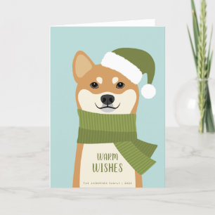 Shiba Inu Weihnachtskarte Feiertagskarte