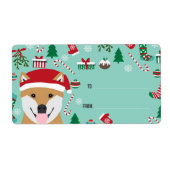 Shiba Inu Weihnachtslabels - Weihnachtslieder (Vorne)