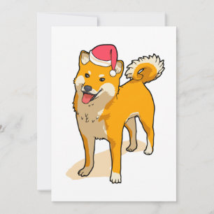 Shiba Inu Weihnachtsmann Hund Weihnachten
