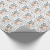 Shiba Inu WeihnachtsPackpapier Geschenkpapier (Ecke)