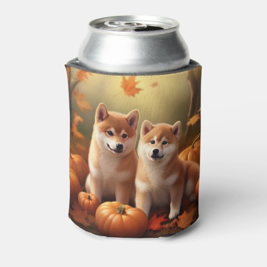 Shiba Inu Welppy Autumn Delight Pumpkin Dosenkühler (Kanne Rückseite)