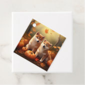Shiba Inu Welppy Autumn Delight Pumpkin Geschenkanhänger (Beispiel)