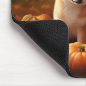 Shiba Inu Welppy Autumn Delight Pumpkin Mousepad (Ecke)