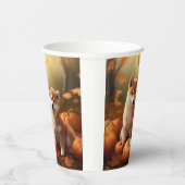 Shiba Inu Welppy Autumn Delight Pumpkin Pappbecher (Rechts)