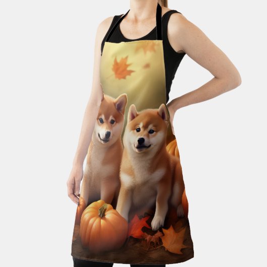 Shiba Inu Welppy Autumn Delight Pumpkin Schürze (InSitu)