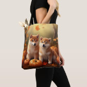 Shiba Inu Welppy Autumn Delight Pumpkin Tasche (Von Nahem)