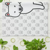 Shiba Inu White Handtuch (Gefaltet)