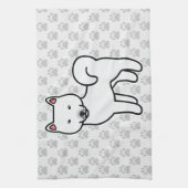 Shiba Inu White Handtuch (Vertikal)
