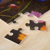 Shiba Inu Wildblume Ölgemälde Puzzle (Seite)