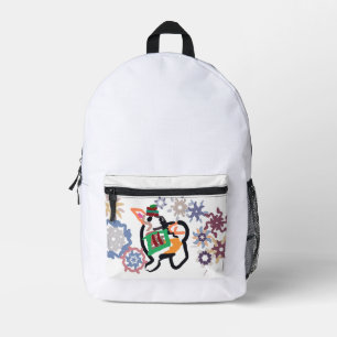 Shiba Inu Winter Bedruckter Rucksack