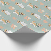 Shiba Inu Wrapping Paper Geschenkpapier (Ecke)
