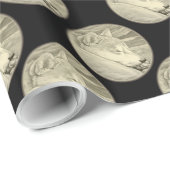 Shiba Inu Wrapping Paper Hundeschleifpapier Geschenkpapier (Rolleneckpunkt)