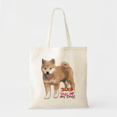 Shiba Inu Year of my Dog 2018 Tote Bag Tragetasche (Vorne)