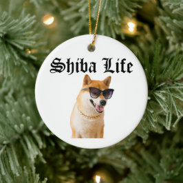 Shiba Life Keramik Ornament