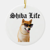 Shiba Life Keramik Ornament (Vorne)