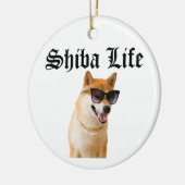 Shiba Life Keramik Ornament (Links)