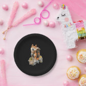 Shiba Pitbull Inu Pappteller (Party)
