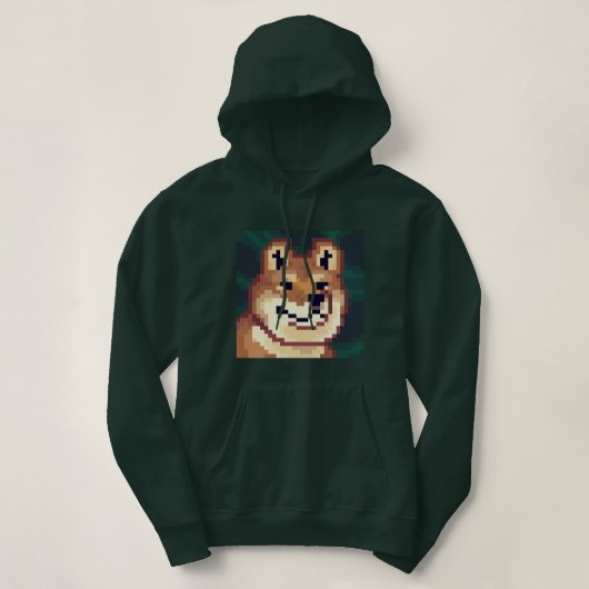 Shiba pixelart, Pixel Art, hoodie (Design vorne)