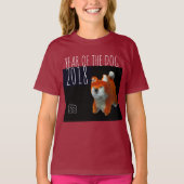 Shiba Puppy-3D-T-Shirt für digitale Kunst im Jahr T-Shirt (Vorderseite)