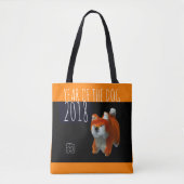 Shiba Puppy im Jahr 2018 Bag für digitale Kunst Tasche (Vorderseite)