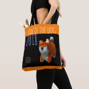 Shiba Puppy im Jahr 2018 Bag für digitale Kunst Tasche