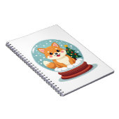 Shiba-Schneekugel Notizblock (Rechte Seite)