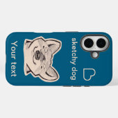 Shiba sketchy dog Case-Mate iPhone hülle (Rückseite (Horizontal))