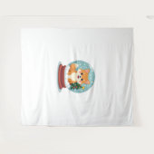 Shiba Snow Globe Wandteppich (Vorderseite (Horizontal))