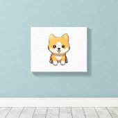 Shiba Stare Leinwanddruck (Insitu (Holzboden))