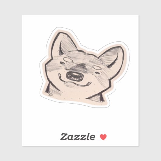 Shiba sticker (Blatt)