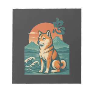 Shiba-Träume bei Dämmerung Notizblock