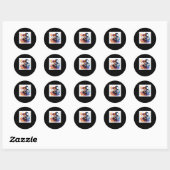 Shiba Warrior #6 Wizard Sticker (Blatt)