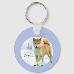 Shiba Weihnachten Schlüsselanhänger