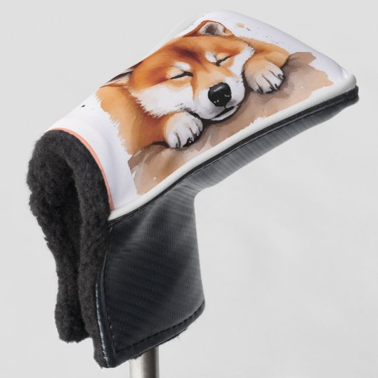 Shiba wird müde Golf Kopf Abdeckung Golf Headcover (3/4 Vorderseite)