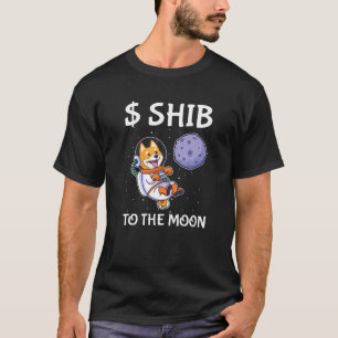 Shiba zum mondlustigen Zitat Shiba Inu-Token-Münze T-Shirt