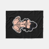 Shibari Mädchen-Sorgfalt-Decke Fleecedecke (Vorderseite (Horizontal))