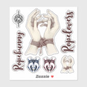 Shibari Sticker Set: Personalisieren Sie Ihre Leid (Blatt)