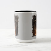 Shibarium Stargate Shiba Inu Portal Zweifarbige Tasse (Mittel)