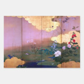 Shibata Zeshin Blume und Vögel der vier Jahreszeit Geschenkpapier Set (Vorderseite)
