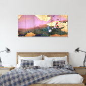 Shibata Zeshin Flowers and Birds of Four Seasons Leinwanddruck (Insitu (Schlafzimmer))